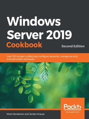 cover image of Windows Server 2019 Cookbook